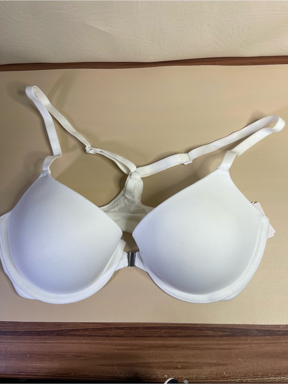 Auden The Ace demi front close bra sz 32C white